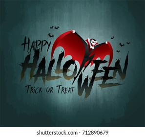 Happy Halloween vector illustration.