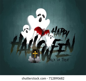 Feliz ilustración vectorial de Halloween.