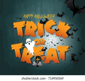 Feliz ilustración vectorial de Halloween.