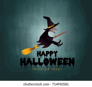Fröhliche Halloween-Vektorgrafik.