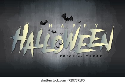 Happy Halloween vector illustration.