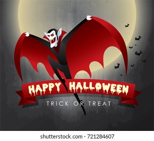 Feliz ilustración vectorial de Halloween.