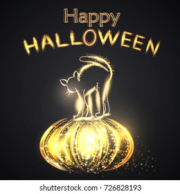Happy Halloween. Vector illustration. 