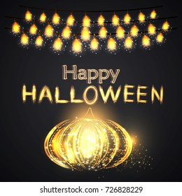 Happy Halloween. Vector illustration. 