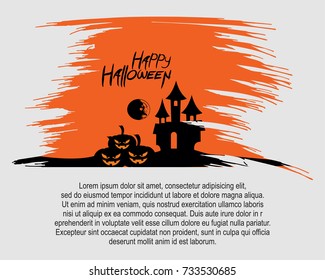 happy halloween vector illustration