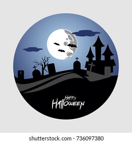 happy halloween vector illustration