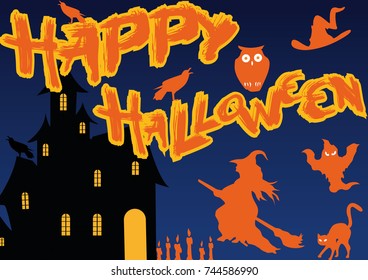 Happy Halloween vector illustration