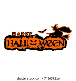 Happy Halloween. Vector Illustration, Halloween Background.