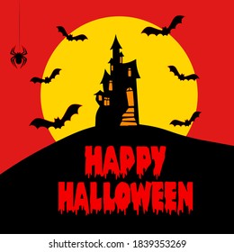 Happy Halloween vector illustration backgroung