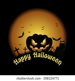 Happy Halloween. Vector illustration. EPS10