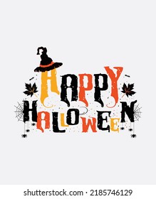 Happy Halloween Vector Illustration isolated on white background