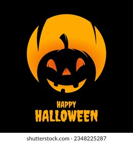 Happy Halloween vector illustration. poster