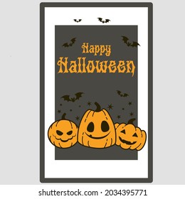 Happy Halloween. Vector illustration, Trick or treat