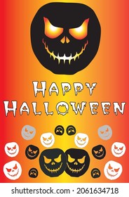 Happy Halloween. Vector illustration, Trick or treat