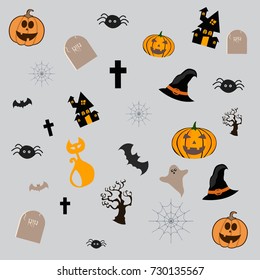 Happy Halloween Vector illustration,Trick or treat
