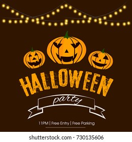 Happy Halloween Vector illustration,Trick or treat