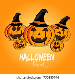 Happy Halloween Vector illustration,Trick or treat