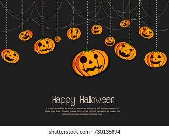 Happy Halloween Vector illustration,Trick or treat