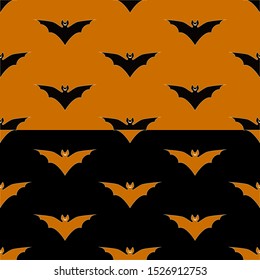 Feliz Halloween. Imagen vectorial en un fondo naranja y negro. La imagen puede ser utilizada para postales.