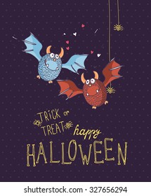 Happy Halloween vector invitation card