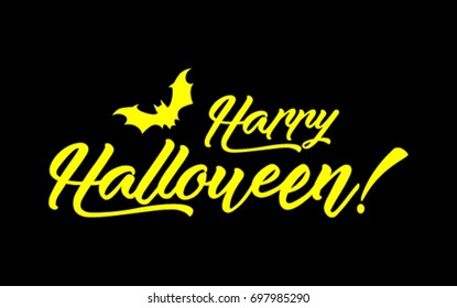 Happy Halloween vector lettering