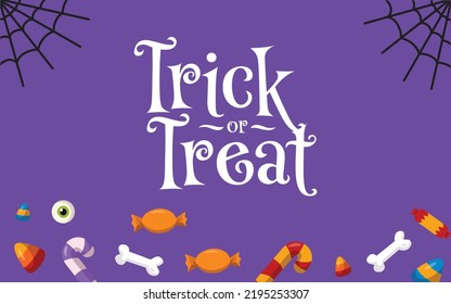 Happy Halloween vector lettering background. Template for Halloween party.