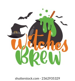 Happy Halloween vector lettering. Holiday lettering for banner. Happy Halloween poster, greeting card, party invitation. Vector illustration.