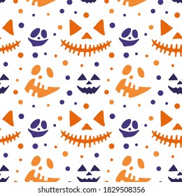 Fröhliches Halloween-Vektormuster. Vektorgrafik. Hintergrund für Ihr Design