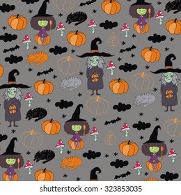 Happy Halloween vector print design