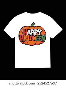 Happy halloween vector t shirt design, halloween typography t shirt