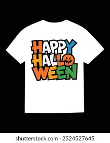 Happy halloween vector t shirt design, halloween typography t shirt