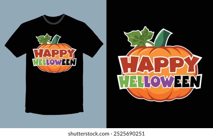 Happy halloween vector t shirt design, halloween typography t shirt.
