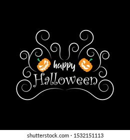 Happy Halloween vector template design