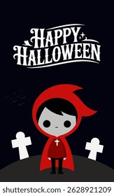 happy Halloween vector with text