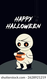 happy Halloween vector with text