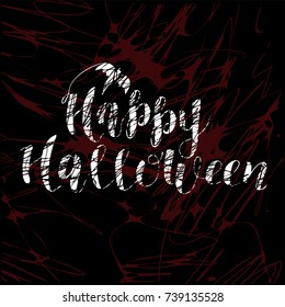 Happy Halloween Vector Text Banner
