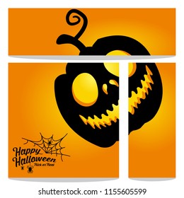 happy halloween vector, halloween theme set for header, web, background, banner and portrait banner etc