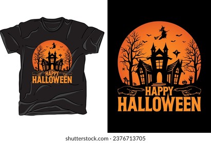 Happy Halloween vector t-shirt design 