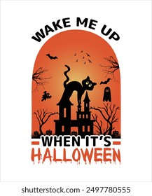 Happy Halloween Vector T-Shirt Design, Template