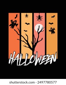 Happy Halloween Vector T-Shirt Design, Template