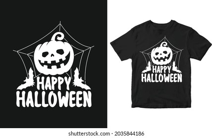 Happy Halloween web T-shirt Design