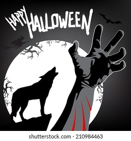 Happy Halloween Werewolf Attack