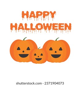 Happy Halloween wishes vector banner 