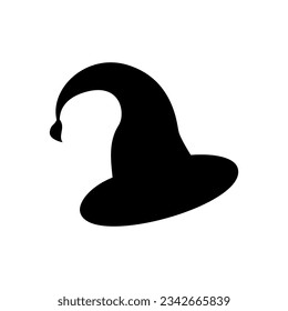 happy halloween witch hat illustration