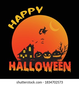 Happy-Halloween-Shirt-Vektorgrafik