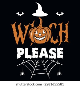 Happy Halloween witches fly boo tshirt design