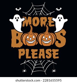 Happy Halloween witches fly boo tshirt design
