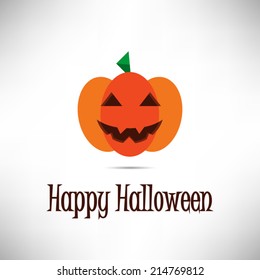 Happy Halloween. "World important days" series, flat design, vector illustration. 