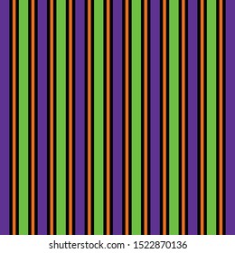 Happy Halloween wrapping paper pattern with orange black purple green lines