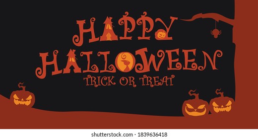 Happy Halloween's day wallpaper with text
